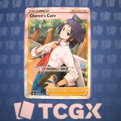 Pokemon - Cheren's Care (Full Art) - 168/172 - SWSH09: Brilliant Stars ...