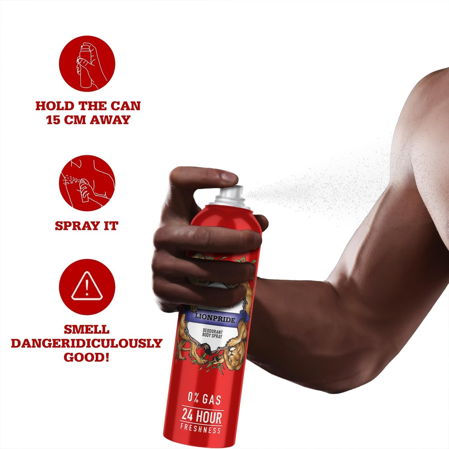 Old Spice Lionpride Deodorant Body Spray Fresh Fragrance Perfume 140ML Set Of 3