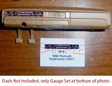 1968 - 1969 PLYMOUTH ROADRUNNER and GTX GAUGE FACES for 1/25 AMT kits—PLS READ