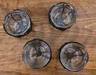 Set Of 4 Southern Living Jamestown Votive Candle Holders Glass Metal 40642 — photo 1