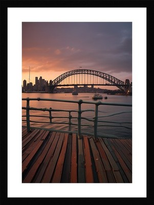 Epischer Hafen von Sydney gerahmtes Wandbild Poster Leinwanddruck Bild