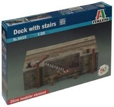 Italeri Models Dock with Stairs Kit (1/35 Scale)