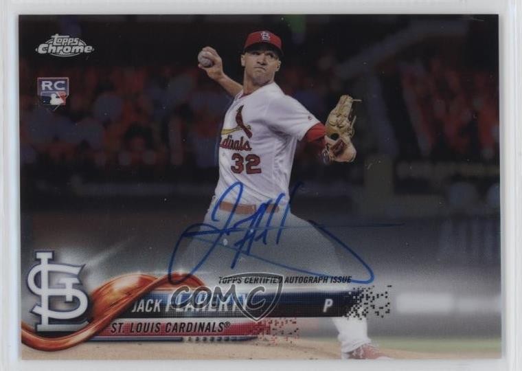 2018 Topps Chrome Rookie Auto Jack Flaherty #RA-JF Auto r9d