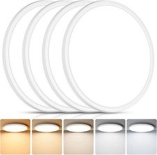 4Pack LED Flush Mount Ceiling Light Fixture, 12 Inch 24W, Super Slim 0.67 Inch,