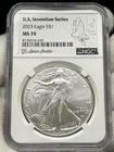 2023 $1 American Silver Eagle NGC MS70 Coin US Invention Series - Space Shuttle