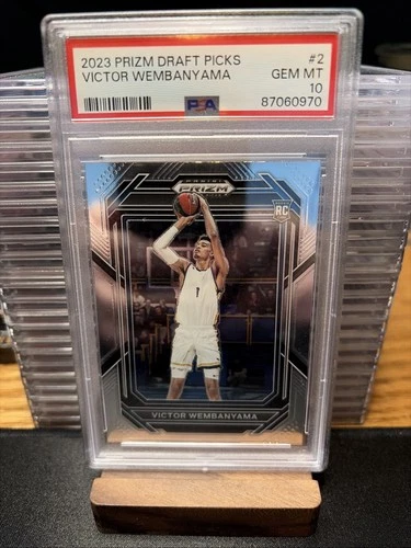 Victor Wembanyama ROOKIE CARD 2023 Panini Prizm Draft Picks #2 PSA 10 Spurs🔥🐐
