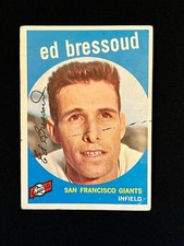 1959 Topps Ed Bressoud #19 San Francisco Giants Vg/Ex