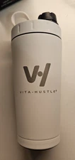 VitaHustle Stainless Steel Shaker Bottle - White - 20 oz (Open - Box / New)