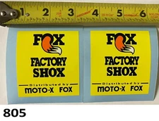 2! Fox Factory Shox stickers Vintage RM YZ KX CR 125 250 360 400 MX WORKS VMX 