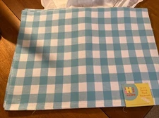 Spring Blue Plaid Placemats NWT Set Of 4 Bed Bath & Beyond Cotton Polyester 