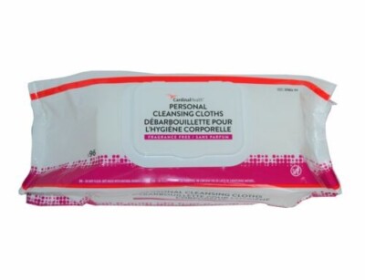 576ea Cardinal Health Rinse-Free Personal Adult Wipes 9 x 13'' 2AWU-96