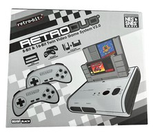 Retro-Bit Retro Duo 2 in 1 Console System - for Original NES/SNES, & Super  Nintendo Games - Silver/Black