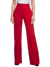Women High-Waisted Flared Pants High Waist Stretchy Bootcut Pants for Business