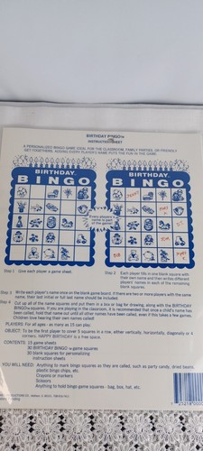 2 Packungen Vintage Bingo Party Spiele für Kindergeburtstag Edition & Big Top Edition versiegelt - Bild 8 von 8