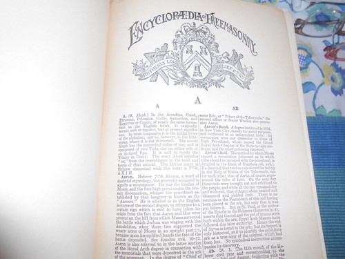 1924 Encyclopedia of Freemasonry Mackey 2 Volume Set Rev'd Hughan Hawkins Masons - Imagen 7 de 13