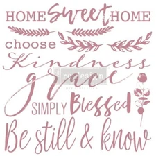 INSPIRED WORDS REDESIGN WITH PRIMA CLEAR CLING STAMP