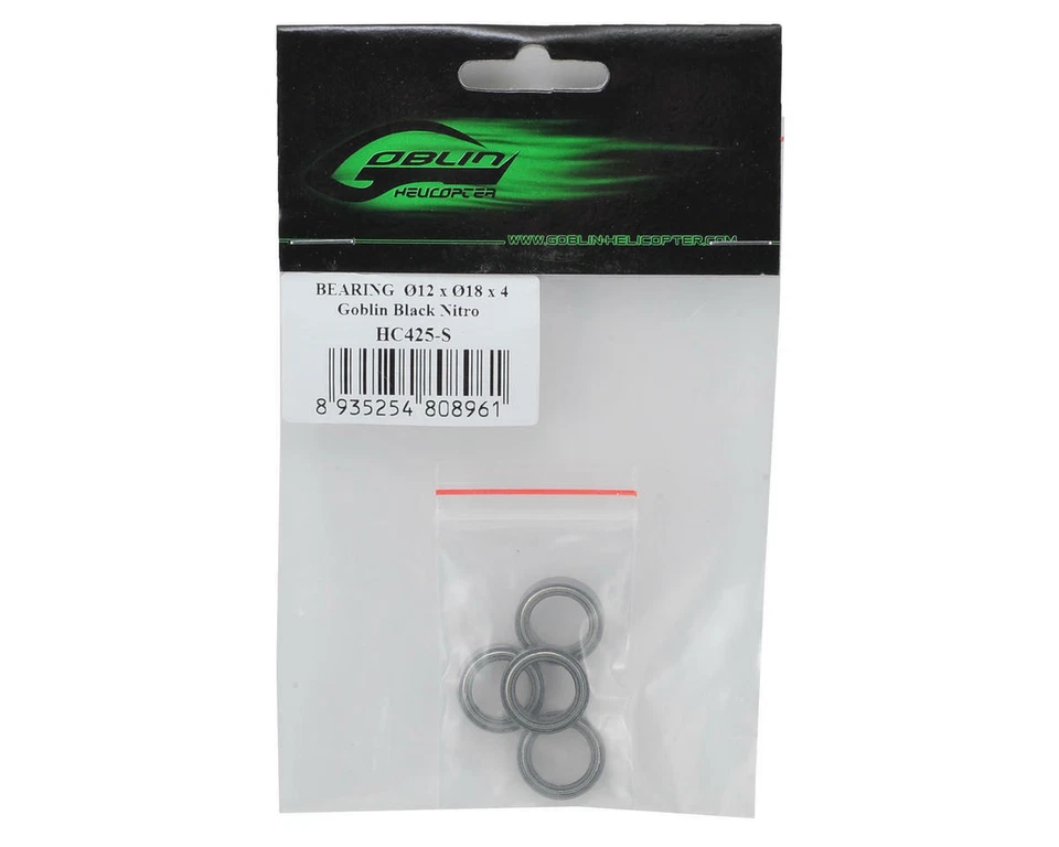 SAB Goblin 12x18x4mm Bearing (4) [SABHC425-S] - Image 2 of 2