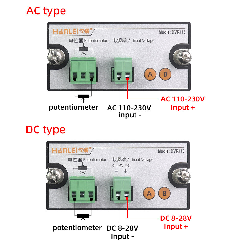 AC DC 110V 220V Digital Display Potentiometer 10K 100K Adjustable