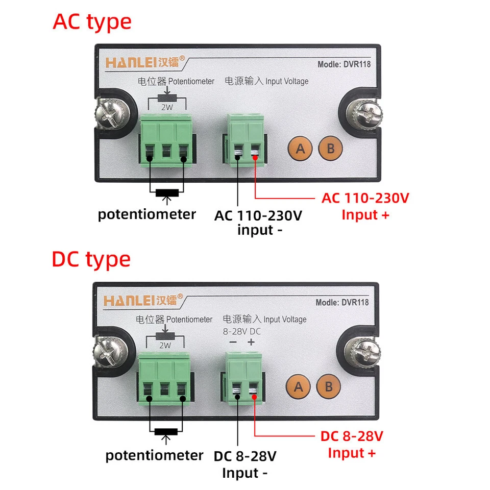 AC DC 110V 220V Digitalanzeige Potentiometer 10K 100K einstellbarer Widerstand - Bild 2 von 4