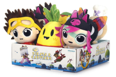 NEUE OFFIZIELLE 7 ZOLL PIRATA UND CAPITANO STOFFTIERE 18 CM WEBOO PLÜSCHTIERE