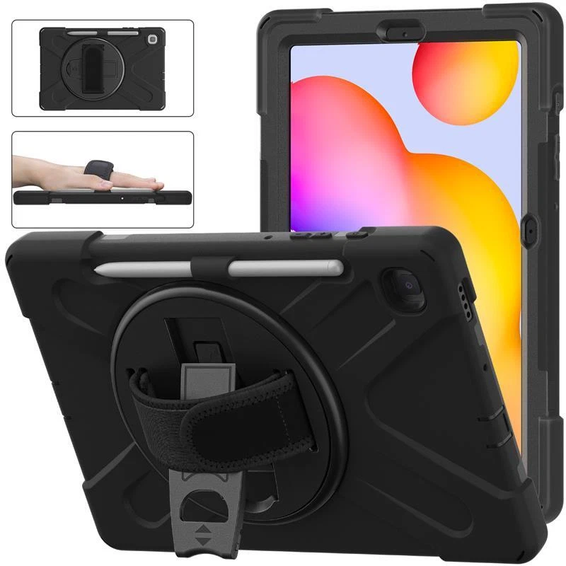 Rugged Case Samsung Galaxy Tab S6 Lite 10.4 P613 P619 P610 P615 Flip Stand Cover - Image 4 of 4