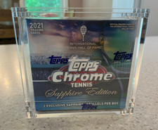 Vitrina Acrílica Magnética SE ADAPTA 2021 Topps Cromo Zafiro Tenis Hobby Box