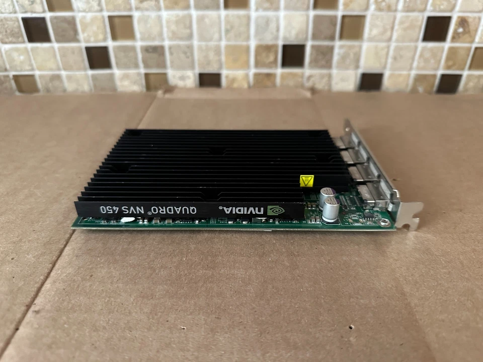 PNY QUADRO NVS 450 VCQ450NVS-X16 512MB 128MB BIT DDR3 4X DP H3-3(5) - Image 3 of 4