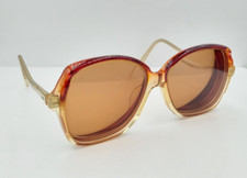 Vintage Quintet Brown Oval Horn-Rimmed Sunglasses Hong Kong FRAMES ONLY