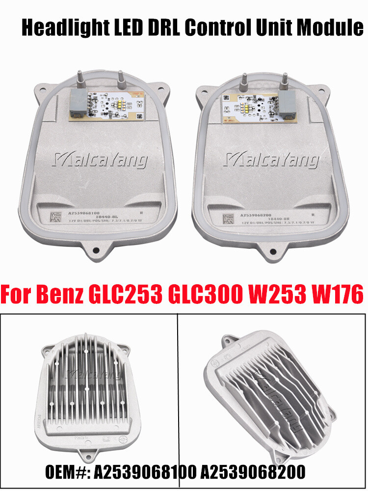 LED DRL Control Module 2x A1769066500+A1769066600 For Mercedes  