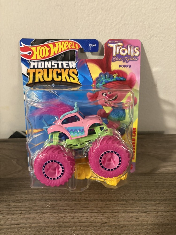 Hot Wheels Monster Trucks Trolls Band Together Poppy