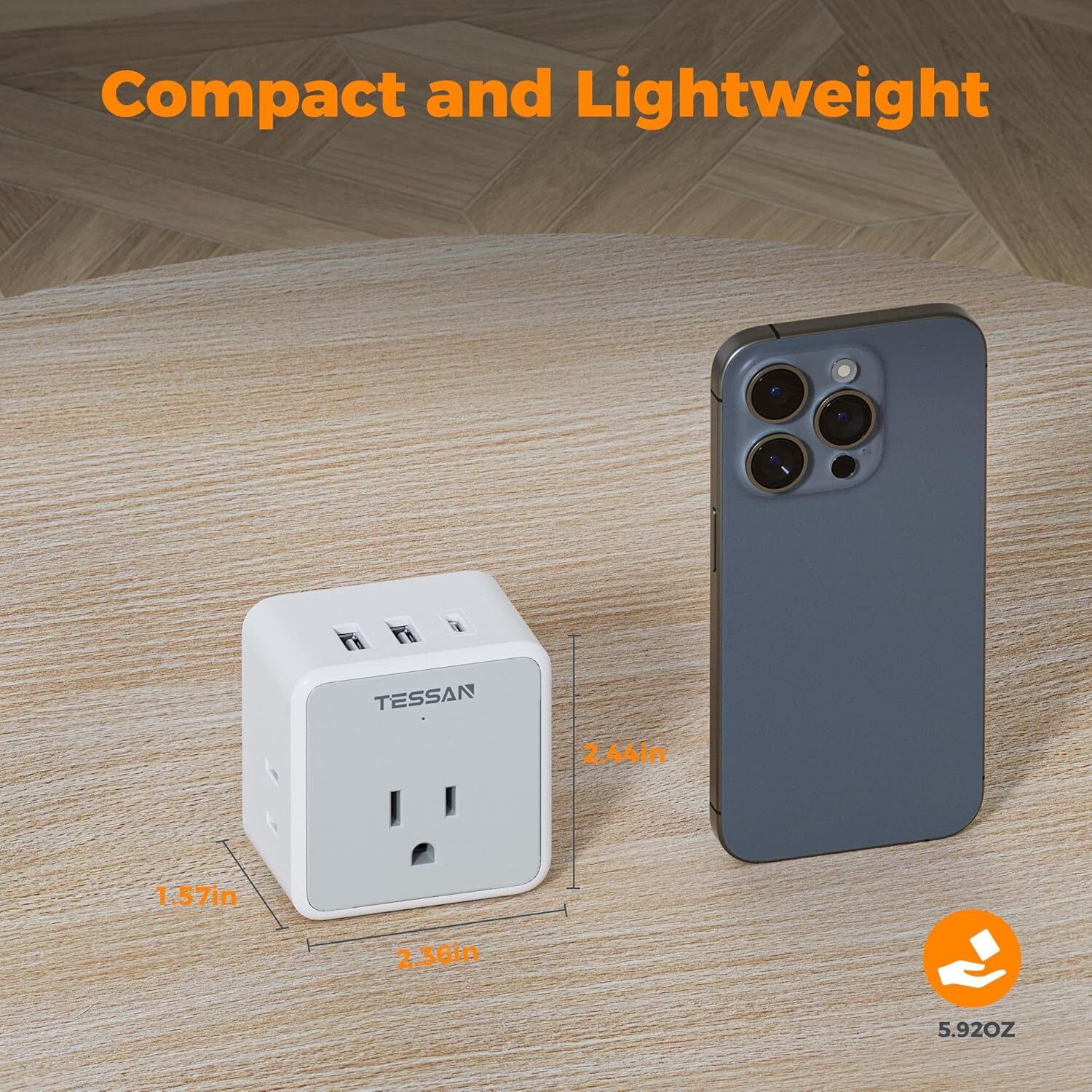 Universal Travel Adapter Kit International Power Adapter with USB for US UK EU