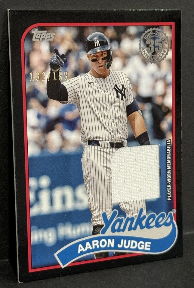 2024 Topps Update Baseball MLB Yankees Aaron Judge Player-Worn Relic Black /199 - Image 2 of 4