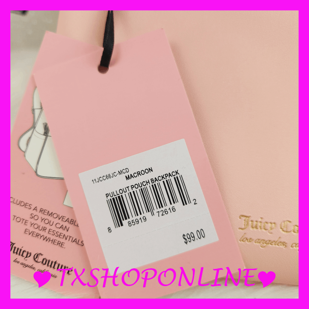 Juicy Couture} Macroon Logo Backpack with Pouch NWT | eBay display picture 3