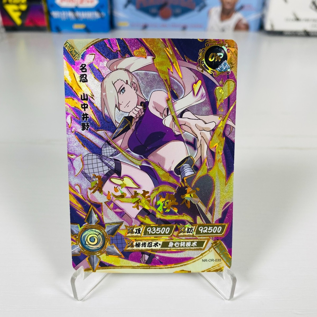 KAYOU NARUTO TCG CCG Yamanaka Ino trading card chinese NR-OR-035