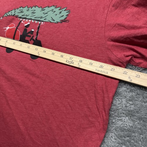 Travis Mathew Mens Golf Cart Santa Christmas Tree T-shirt Pima Cotton Sz Large - Picture 7 of 7
