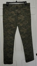 CAT  JACK army Green Camo Camouflage Stretch Cotton Pants. Youth 16 slim Husky