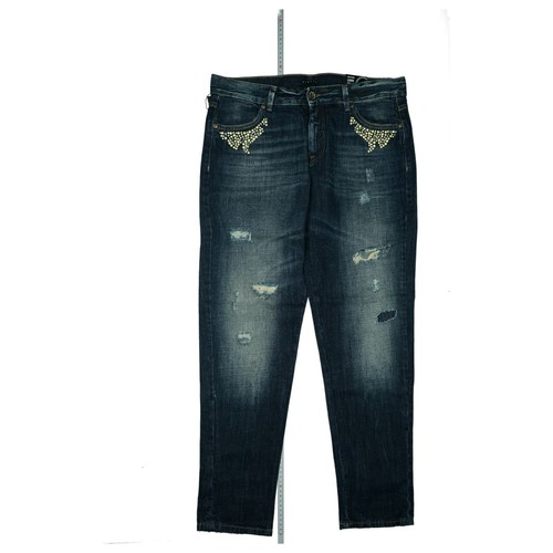 Sisley Barcelona Wmn Loose Fit Jeans Hose destroyed used Look W30 Blau  Perle NEU | eBay