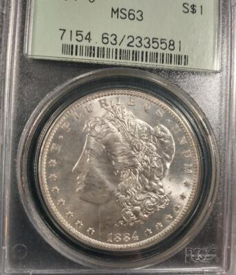 1884-O MORGAN SILVER DOLLAR - PCGS MS63 | eBay