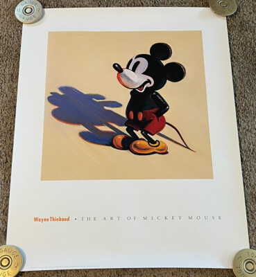 1988 Wayne Thiebaud “The Art of Micky Mouse” Print, Rolled, 24x30