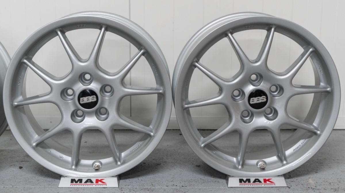 BBS RK024 R17 Alloy Wheels JDM 5x114.3 Silver | 60.1 mm Hub