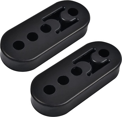 2x Universal Exhaust Hanger Rubber Adjustable Insulator Bushing Mount 4 Holes 