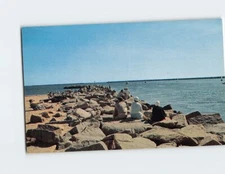 Postcard Scene in Galilee Rhode Island USA