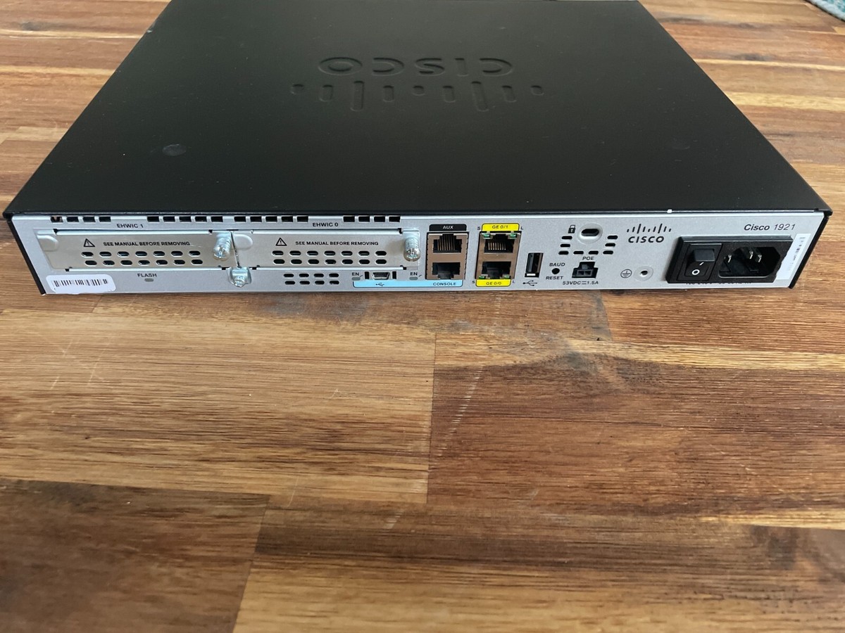CISCO1921/K9 Cisco 1921 Router ISR G2 2 GE, 2 EHWIC slots | eBay