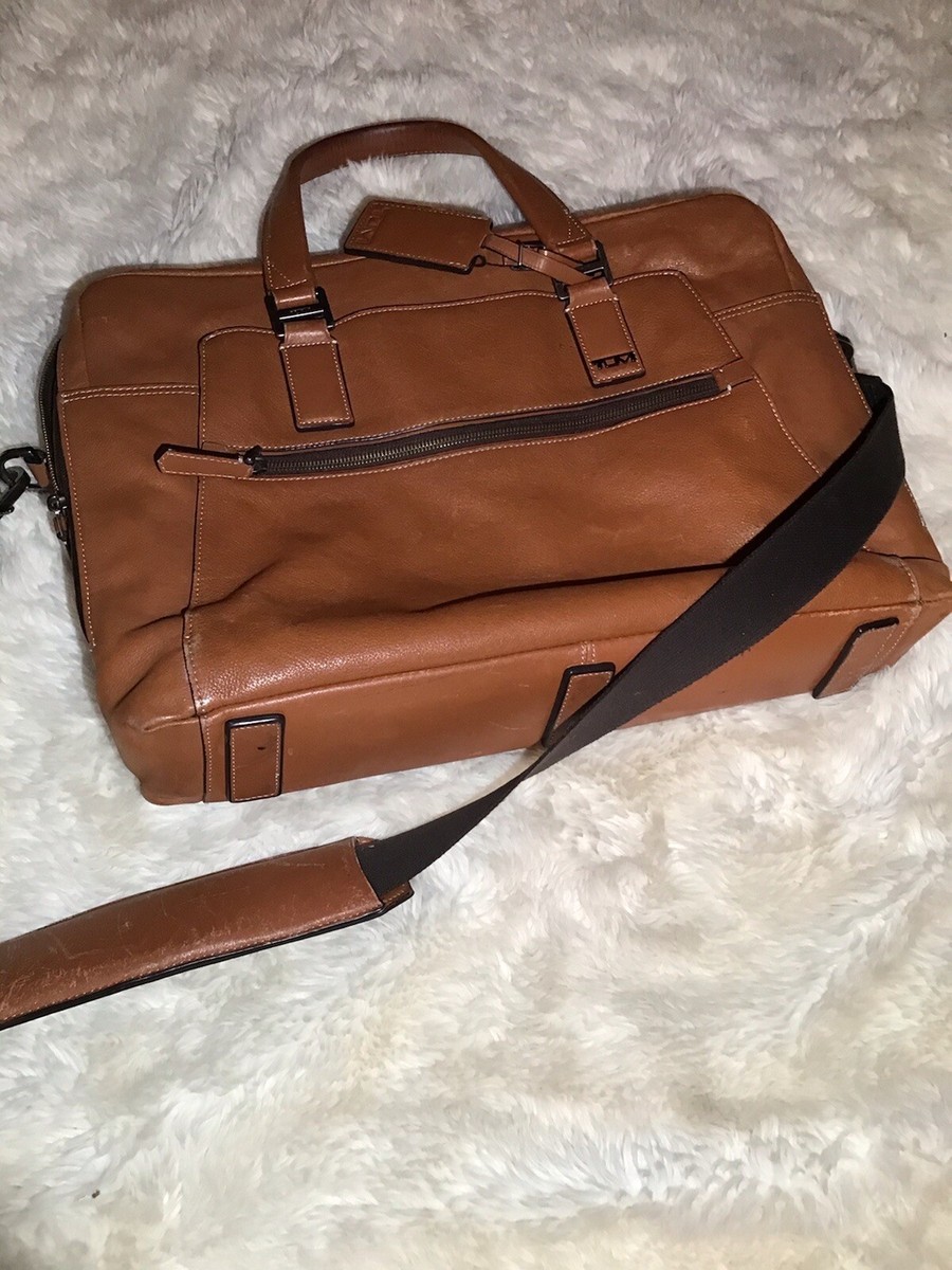 Tumi 68530TN Beacon Hill Vernon Laptop Tan Leather Brief Tumi 68530TN Beacon Hill Vernon Laptop Tan Leather Brief