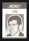 Bobby Fischer Chess Champion Vintage 1987 Motto Game Trivia Card #722