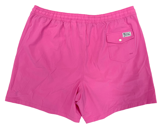 ハーフ・ショートパンツ Polo Ralph Lauren Pink Striped Swim Trunks Ralph Lauren Traveler Bengal Stripe Swimming Shorts Pink