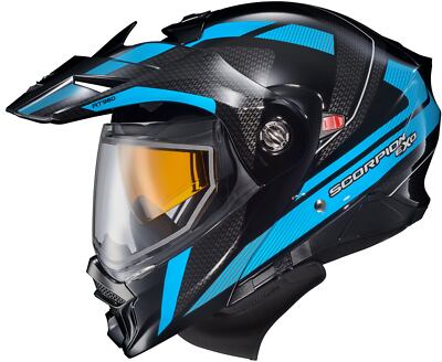 Scorpion EXO-AT960 Hicks Modular Snow Helmet w/Dual Pane Shield Light Blue