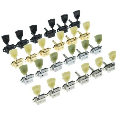 Wilkinson 3x3 Deluxe Guitar Tuners Tuning Keys With String through Post Fits LP