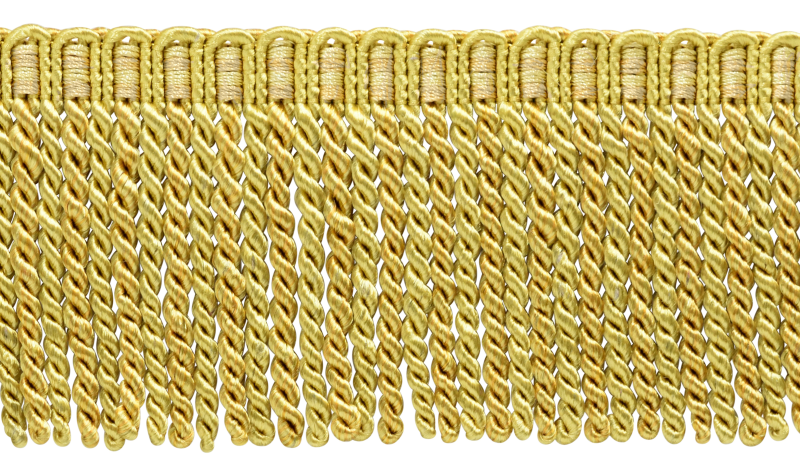 Medium & Light Gold 3"" Bullion Fringe Trim Golden Rays [By The Yard]