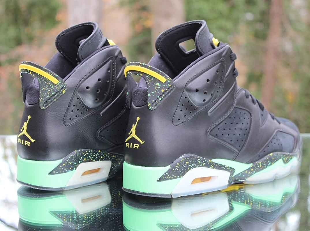 Air Jordan 6 Retro Brazil Pack World Cup Men's Size 10.5 Black